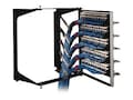 Ortronics RACK WALLMOUNT 21HX19WX18D SWING EZ BLACK, 19-21-T18DB, 41660682, Racks & Cabinets