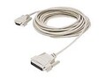 C2G DB25M To DB9F Null Modem Cable 6ft, 03019, 5752834, Cables
