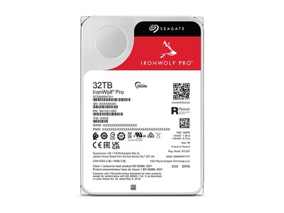 Seagate 32TB IronWolf Pro SATA 6Gb s 3.5 Internal Hard Drive, ST32000NT000                  , 42140487, Hard Drives - Internal