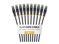 StarTech.com CAT6 100W PoE UTP LSZH 28AWG Slim Pure Bare Copper Wire Snagless Patch Cable, Black, 2ft, 10-Pack, N6PAT2BKS10PK , 42182177, Cables StarTech.com CAT6 100W PoE UTP LSZH 28AWG Slim Pure Bare Copper Wire Snagless Patch Cable, Black, 2ft, 10-Pack, N6PAT2BKS10PK , 42182177, Cables
