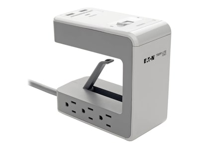 Tripp Lite 1080J (6) Outlet Desk Clamp Surge Protector w 2 USB-A (2.4A Shared) & 1 USB-C (3A), 8 ft. Cord, TLP648USBC, 36234239, Surge Suppressors Tripp Lite 1080J (6) Outlet Desk Clamp Surge Protector w 2 USB-A (2.4A Shared) & 1 USB-C (3A), 8 ft. Cord, TLP648USBC, 36234239, Surge Suppressors
