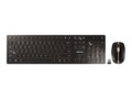 Cherry DW 9100 Slim Rechargeable Wireless Keyboard and Mouse - Black, JD-9100US-2                   , 41891661, Keyboard/Mouse Combinations