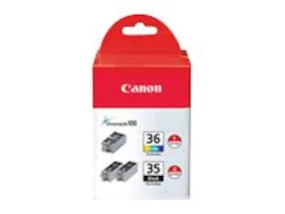 Canon PGI-35 CLI-36 Ink Cartridge Value Pack, 1509B007, 8572089, Ink Cartridges & Ink Refill Kits - OEM Canon PGI-35 CLI-36 Ink Cartridge Value Pack, 1509B007, 8572089, Ink Cartridges & Ink Refill Kits - OEM