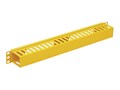 Tripp Lite Horizontal Cable Manager - Finger Duct with Cover, Yellow, 1U, SRCABLEDUCT1UFC, 41310809, Rack Cable Management Tripp Lite Horizontal Cable Manager - Finger Duct with Cover, Yellow, 1U, SRCABLEDUCT1UFC, 41310809, Rack Cable Management