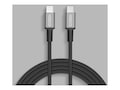 CODi USB-C to Lightning Braided Nylon Charge & Sync Cable, Black, 6ft, A01072, 41699835, Cables