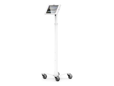Compulocks Rolling Rise Stand Extended w  Apex Secured Enclosure for iPad Pro M4 11 (2024) - White, MCRSTDW11PAPX4W               , 41819465, Locks & Security Hardware
