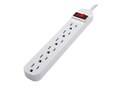 Belkin 6-Outlet Straight Plug Power Strip w  3ft Cord, On-Off Switch - White - 20% off Instant Savings, F9P609-03, 9893423, Power Strips