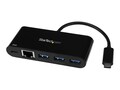 StarTech.com USB-C GbE Adapter w 3-Port USB Hub, Power Delivery, US1GC303APD, 33907047, Network Adapters & NICs
