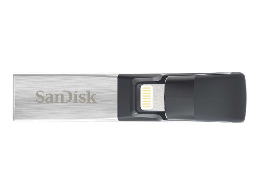 SanDisk 128GB iXpand Flash Drive Go with Lightning and USB 3.0 connectors,  for iPhone/iPad, PC and Mac