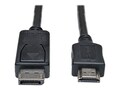 Tripp Lite DisplayPort to HDMI M M Cable Adapter, Black, 10ft, P582-010, 17829333, Cables Tripp Lite DisplayPort to HDMI M M Cable Adapter, Black, 10ft, P582-010, 17829333, Cables
