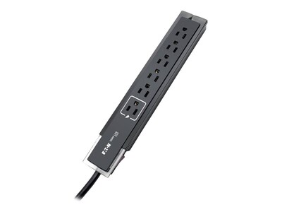 Tripp Lite Protect It! 6-Outlet Surge Protector, 6ft R A Cord, Side-Mount Switch, 1440 Joules, Tel Modem, Black, TLP606SSTELB, 30540606, Surge Suppressors Tripp Lite Protect It! 6-Outlet Surge Protector, 6ft R A Cord, Side-Mount Switch, 1440 Joules, Tel Modem, Black, TLP606SSTELB, 30540606, Surge Suppressors