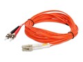 AddOn ST-LC OM1 Multimode Duplex Fiber Patch, Orange, 9m, ADD-ST-LC-9M6MMF, 30007051, Cables