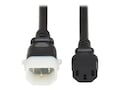 Eaton 15A 250V 14AWG C13 to P-Lock C14 Heavy-Duty Power Cord, Black, 3ft, 6-Pack, P005-E03-6 , 41973712, Power Cords Eaton 15A 250V 14AWG C13 to P-Lock C14 Heavy-Duty Power Cord, Black, 3ft, 6-Pack, P005-E03-6 , 41973712, Power Cords