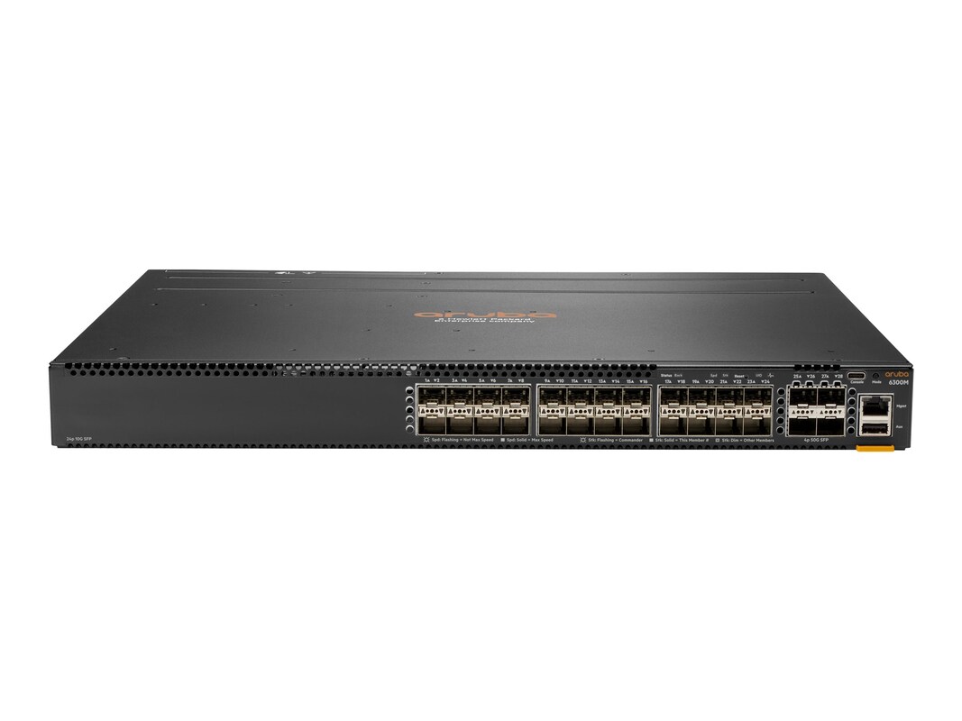 HPE Aruba 6300M 24-Port 10Gb SFP+ Switch w 4x50Gb SFP56 (JL658A)