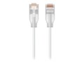 Ubiquiti Etherlighting RJ-45 Nano-thin Patch Cable, White, 0.3m, UACC-CABLE-PATCH-EL-0.3M-     , 41913896, Cables
