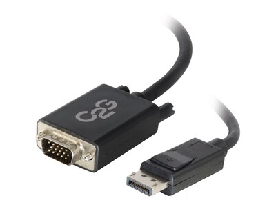 C2G DisplayPort Male to VGA Male Adapter Cable, Black, 10ft, 54333, 17257806, Cables