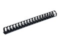Fellowes Plastic Comb, 3 4 Round Back, Black, 100 Pack, 52367, 8172974, Office Supplies
