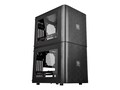 Thermaltake Chassis, Core V21 Micro Mini-ITX 3x3.5 Bays 5xSlots Window No PSU, Black, CA-1D5-00S1WN-00, 18489511, Cases - Systems/Servers