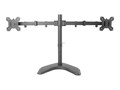 Vivo Dual Monitor Desk Stand for 13-27 Displays, Black, STAND-V002F, 41305987, Stands & Mounts - Desktop Monitors