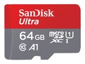 SanDisk 64GB Ultra UHS-I microSDXC Memory Card with SD Adapter, SDSQUAB-064G-AN6MA, 41539898, Memory - Flash
