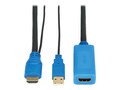 Eaton HDMI Ext Cable w  Active Signal Boost Repeater (M F), 8K 60 Hz, HDR, 4:4:4, HDCP 2.3, 15 ft. (4.6 m), P569-A15-MF-8K6               , 41935594, Cables