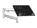 Atdec Fully dynamic Arm w  Notebook Tray for Devices to 18lbs and Screens up to 18 - Silver, AWMS-NDB-F-S, 41634236, Mounting Hardware - Miscellaneous