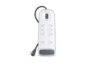Belkin 8-Outlet 3000J Right Angle Plug Surge Protector w 6ft Cord - Tel Prot - White , BV108200-06, 11819388, Surge Suppressors Belkin 8-Outlet 3000J Right Angle Plug Surge Protector w 6ft Cord - Tel Prot - White , BV108200-06, 11819388, Surge Suppressors