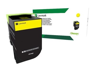 Lexmark Yellow Return Program Toner Cartridge, 80C00YG, 15021736, Toner and Imaging Components - OEM