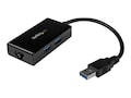 StarTech.com USB 3.0 Hub Adapter with Ethernet, Built-In 2-Port USB Hub, USB31000S2H, 28666912, Network Adapters & NICs