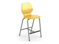 Paragon Furniture 30 4 Leg READY Stool, Nylon Glide - Mod Navy, Titanium Frame, READY4LST30-CT                , 41862922, Furniture - Miscellaneous