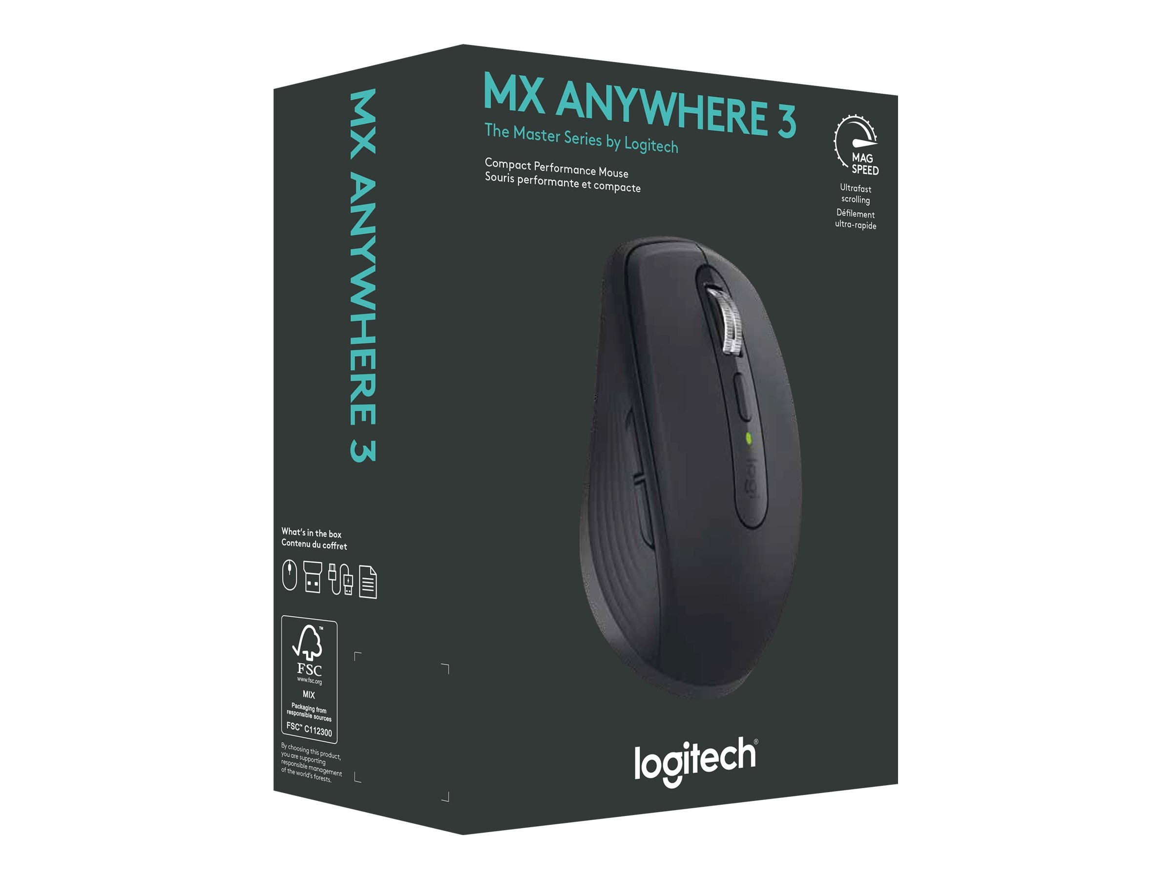 Takke konvertering stamme Logitech MX Anywhere 3 Wireless Mouse, Black (910-005987)