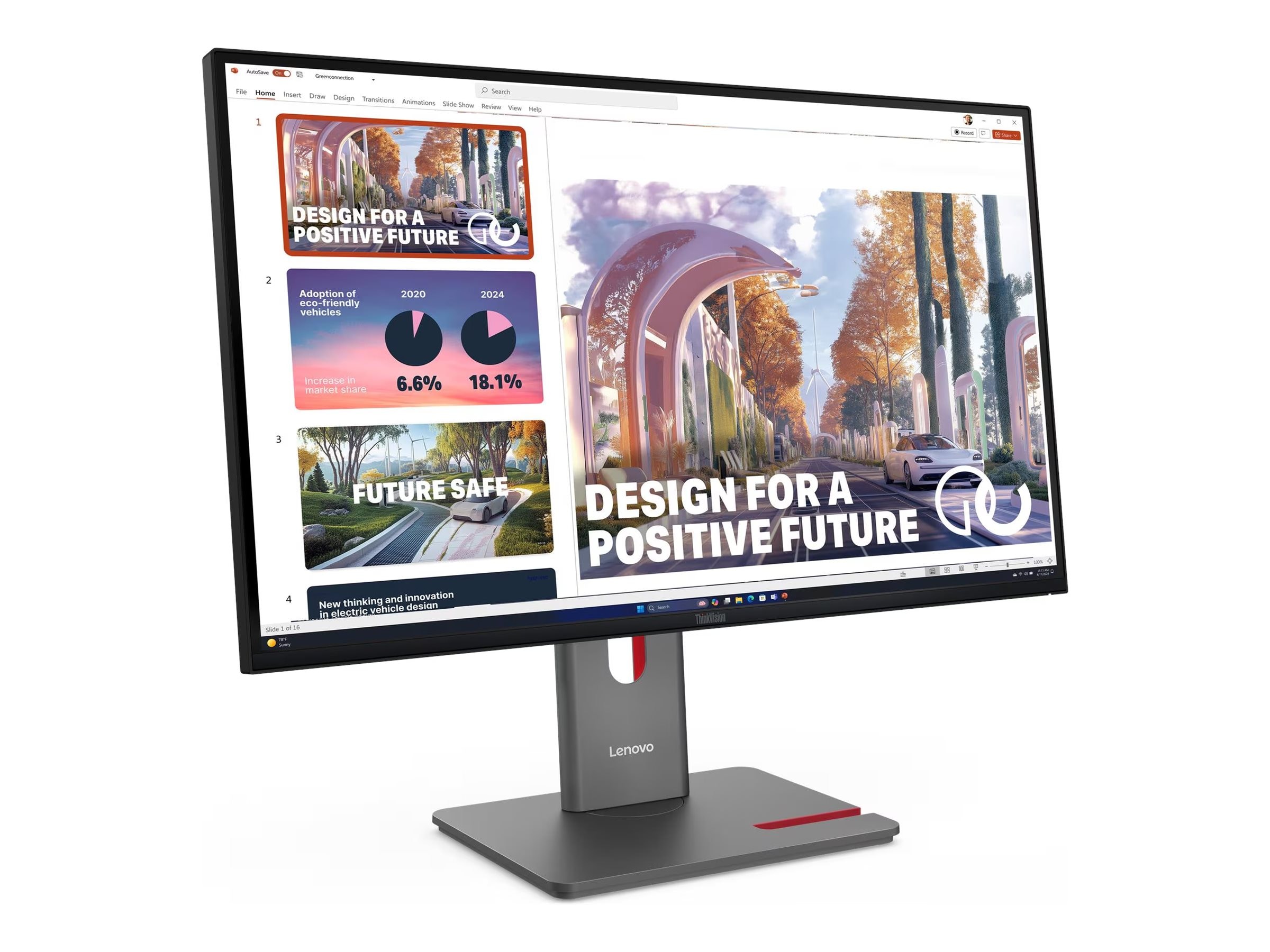 Lenovo P27q-10 27インチモニター　2K解像度 QHD Lenovo 27