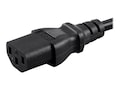 Monoprice NEMA 5-15P to IEC 60320 C13 16AWG 13A 1625W 3-Prong Power Cord, Black, 8ft, 27292                         , 41820541, Power Cords