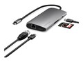 Satechi USB-C MULTIPORT ADAPTER 8K WIT, ST-P8KEM, 41766478, Docking Stations & Port Replicators Satechi USB-C MULTIPORT ADAPTER 8K WIT, ST-P8KEM, 41766478, Docking Stations & Port Replicators