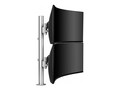 Atdec Heavy Duty Dual Monitor Mount for Displays up to 40lbs (Flat) or 26.5lbs (Curved) - Silver, AWMS-2-LTH75-H-S, 37824020, Stands & Mounts - Desktop Monitors