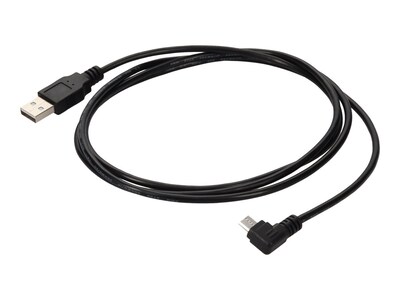 AddOn USB 2.0 (A) Male to Micro-USB 2.0 (B) Right-Angle Male Cable, 6ft, USB2MICROUSBRT6, 41059510, Cables