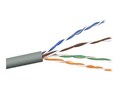 Belkin CAT5E 24AWG 4-Pair Plenum PVC Solid Bulk Cable, Gray, 1000ft, A7L504-1000-P, 49258, Cables