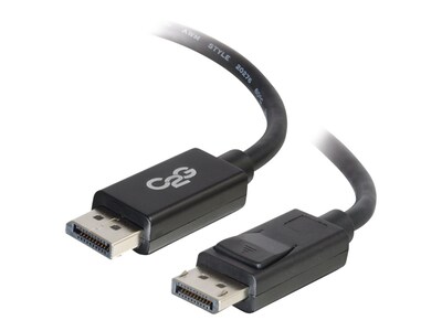C2G DisplayPort M M Cable with Latches, Black, 25ft, 54404, 17320756, Cables