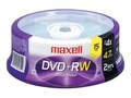 Maxell 4.7GB DVD+RW Media (15-pack Jewel Cases), 634046, 9706691, DVD Media