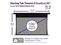 Elite Starling Tab-Tension 2 Projection Screen, CineGrey 5D, 16:9, 106, STT106U2HD5-E12               , 41805616, Projector Screens