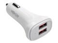 Tripp Lite Dual-Port USB Car Charger, 5V, 4.8A, 24W Autosense Fast Charging, U280-C02-S2, 32599821, Automobile/Airline Power Adapters