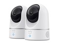 Anker Solo IndoorCam P24 4MP Pan & Tilt Wi-Fi Security Camera with Night Vision, White, T8414J21, 41653929, Cameras - Security