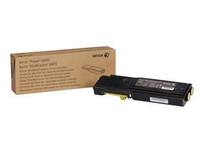 Xerox Yellow Standard Capacity Toner Cartridge for Phaser 6600 & WorkCentre 6605 Series, 106R02243, 14736289, Toner and Imaging Components - OEM