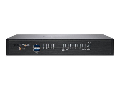 SonicWALL SonicWALL TZ670 SECUPG-ADVANCED 3YR, 02-SSC-5684, 41158927, Network Firewall/VPN - Hardware
