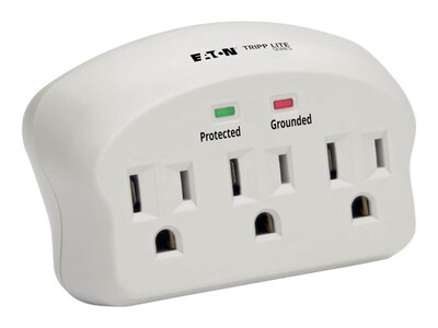 Tripp Lite Protect It! Surge Suppressor, 660 Joules, (3) Outlets, Direct Plug-in, SK3-0, 13420611, Surge Suppressors