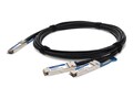 AddOn Mellanox Compatible 100GBase-CU QSFP28 to 2xQSFP28 Passive Twinax Direct Attach Cable, 3m, TAA, MCP7H00-G003-AO, 41744191, Cables