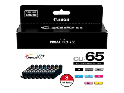 Canon Cli-65 Eight CLR Ink Tank Pack , 4215C007, 41196811, Ink Cartridges & Ink Refill Kits - OEM Canon Cli-65 Eight CLR Ink Tank Pack , 4215C007, 41196811, Ink Cartridges & Ink Refill Kits - OEM