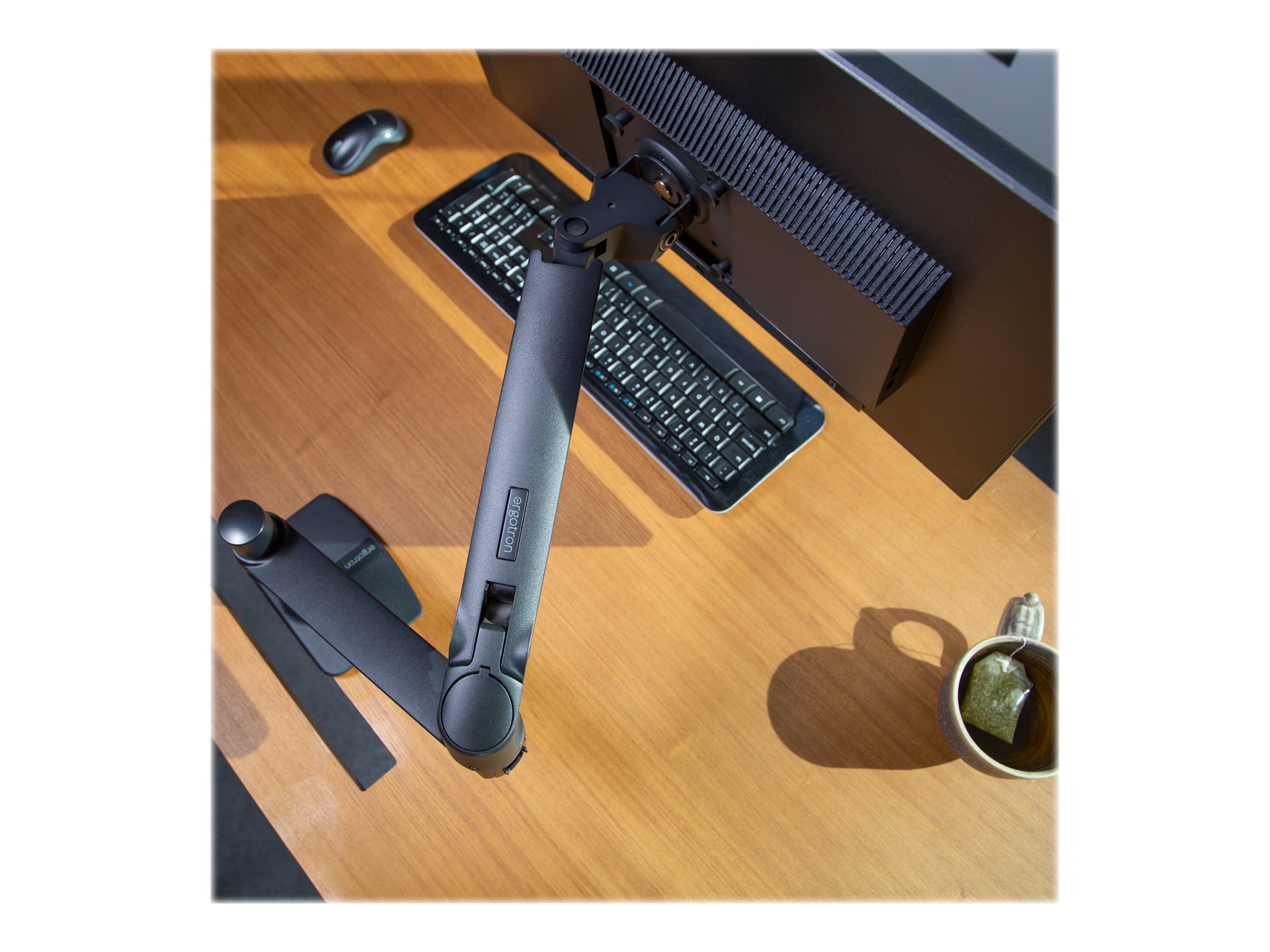 45-241-224 - Ergotron LX Desk Monitor Arm, Matte Black - MacConnection