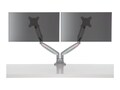 Kensington SmartFit One-Touch Height Adjustable Dual Monitor Arm, K55471WW, 36671172, Stands & Mounts - Desktop Monitors