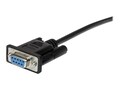 StarTech.com Straight Through DB9 (M-F) RS-232 Serial Cable, Black, 0.5m, MXT10050CMBK, 15013138, Cables